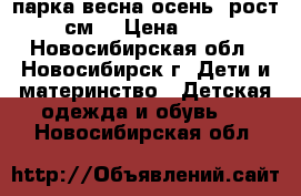 парка весна/осень, рост 140 см  › Цена ­ 1 500 - Новосибирская обл., Новосибирск г. Дети и материнство » Детская одежда и обувь   . Новосибирская обл.